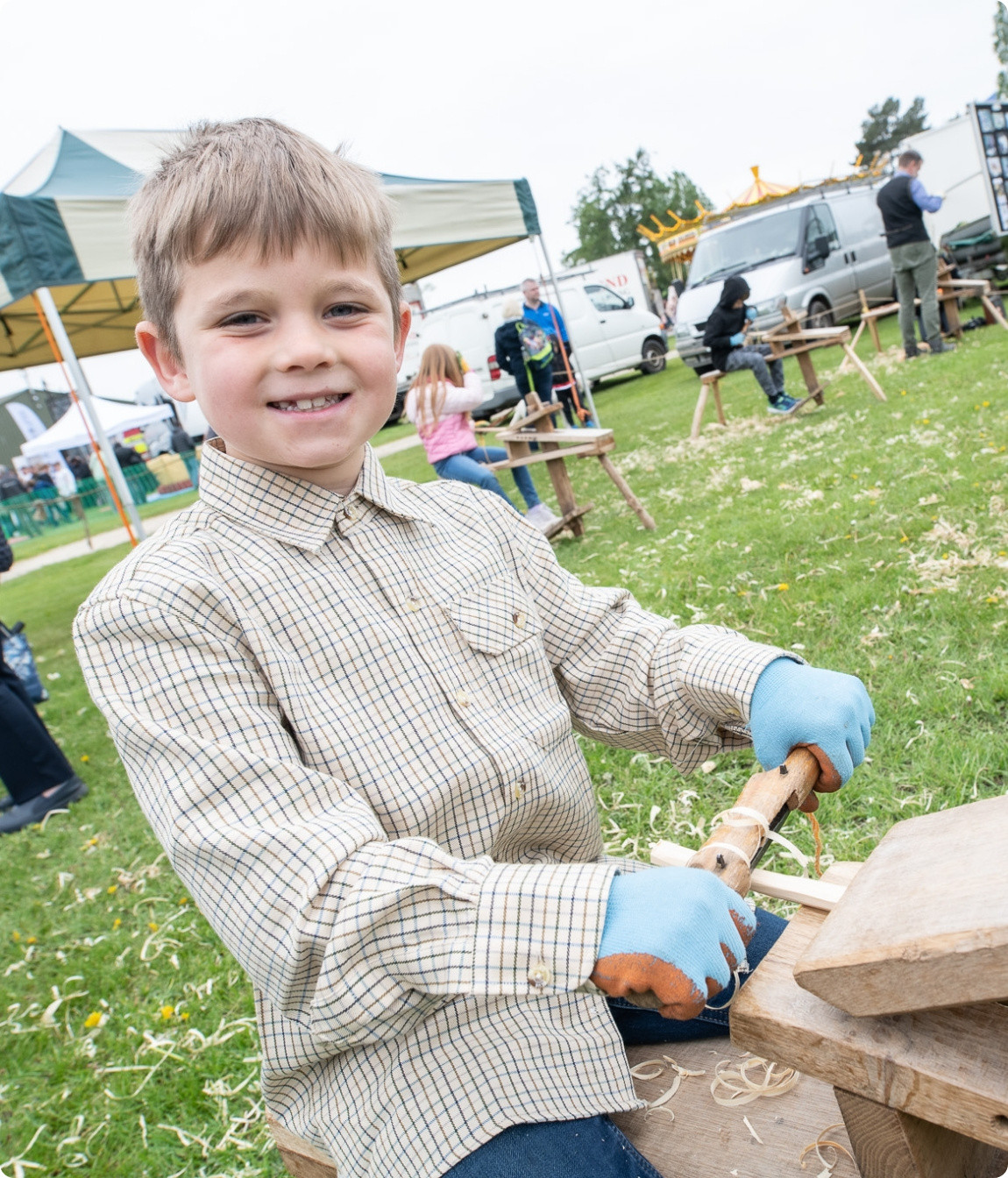Child at Notts County Show