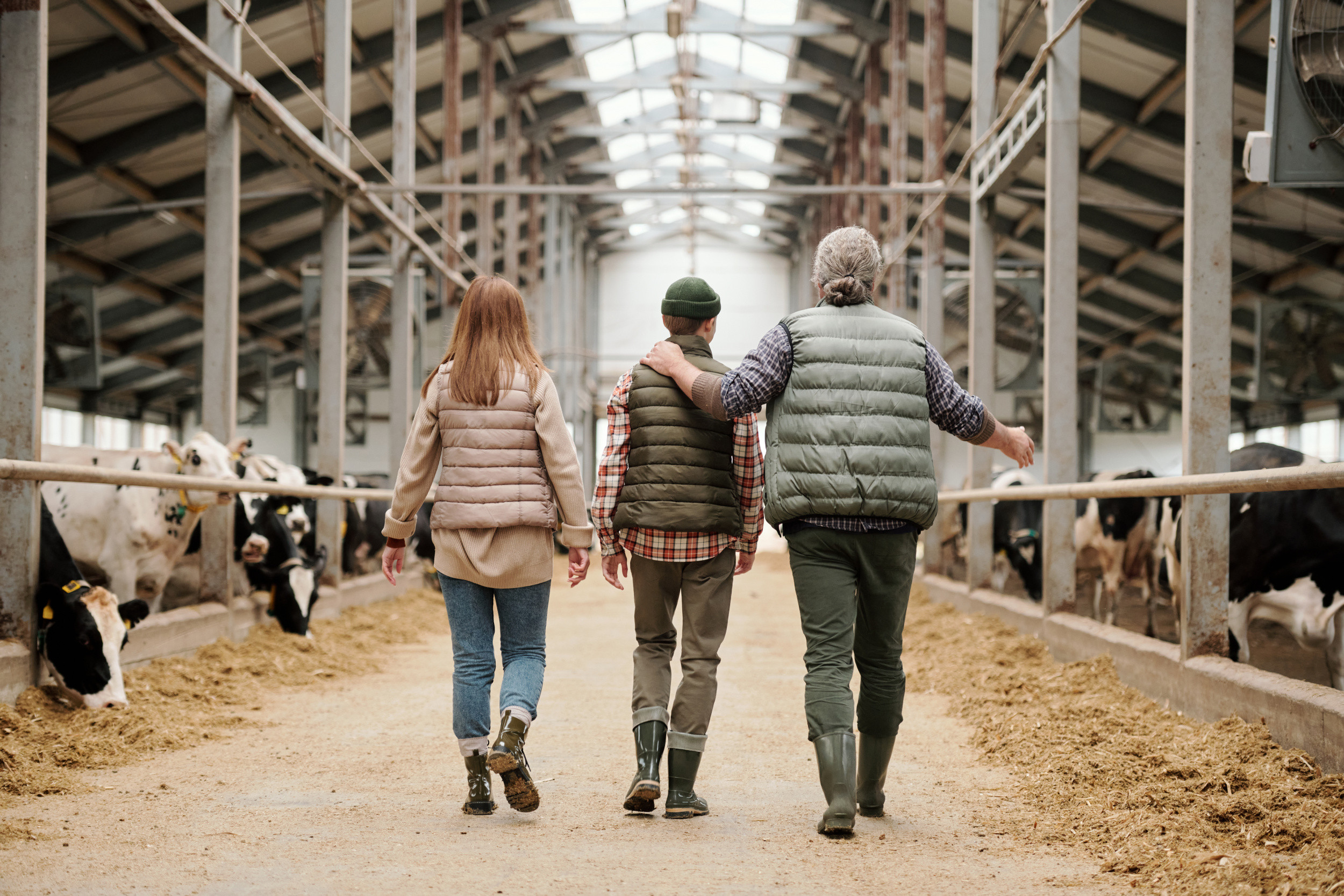Young farmer with mentor