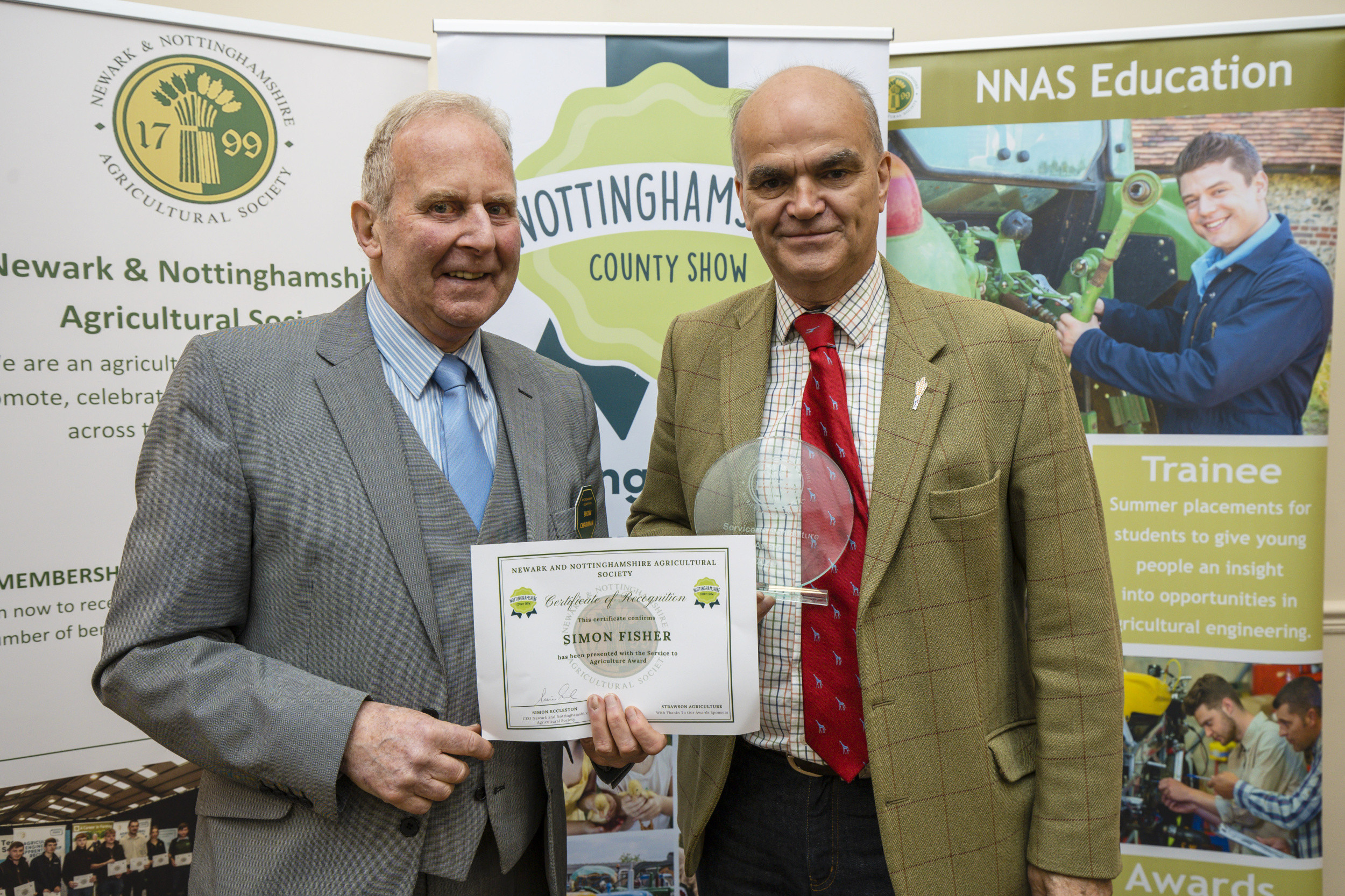 The Service to Agriculture Award winner